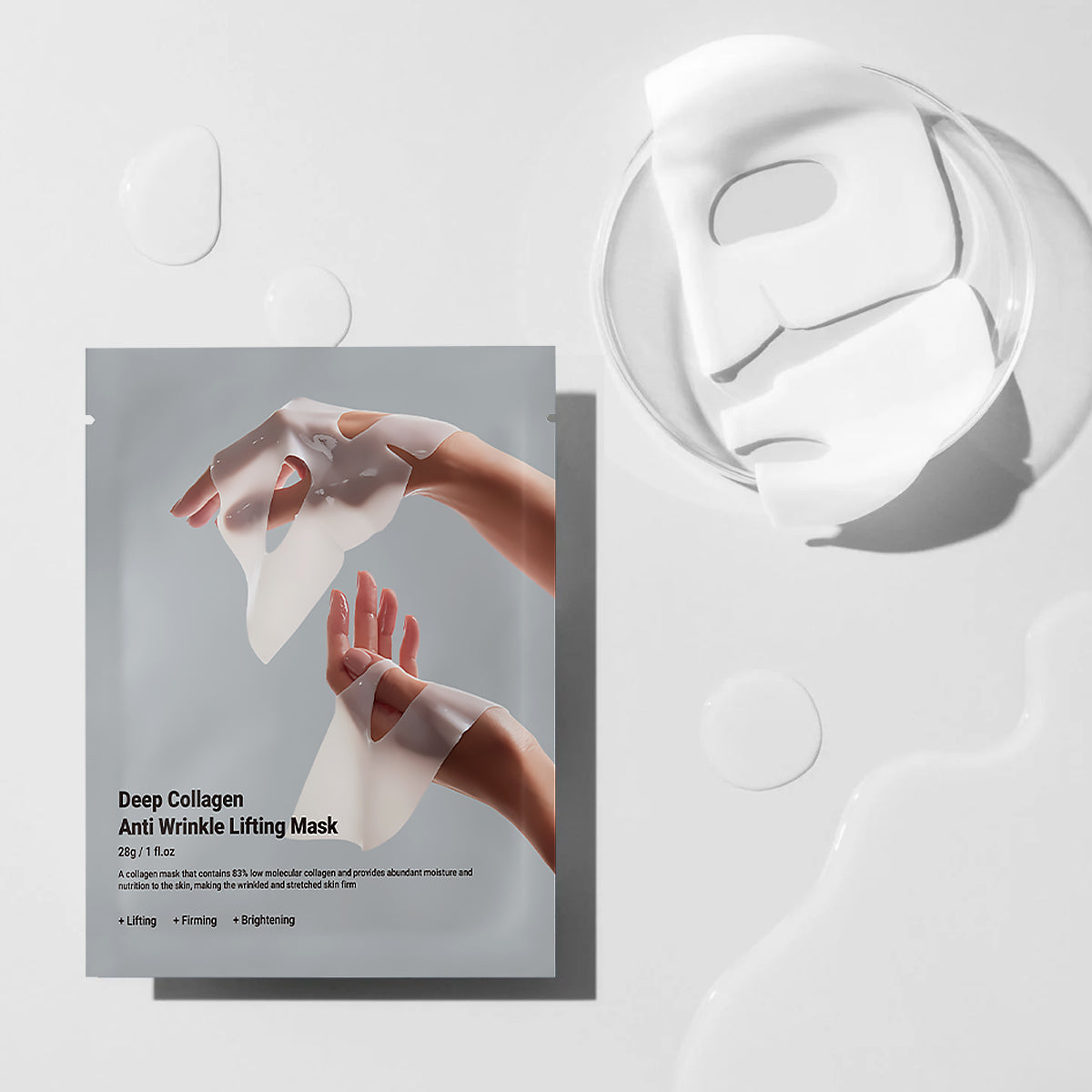 collagen gel mask for radiant skin